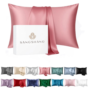 Taie d'oreiller 100% Soie <span class=keywords><strong>de</strong></span> Mûrier 6A 16 19 22 25 30 Momme Douce et Rafraîchissante pour la Peau et les Cheveux OEKO - Product Image 1