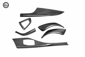 KM pour Pièces Intérieures de <span class=keywords><strong>Voiture</strong></span> en Fibre de Carbone <span class=keywords><strong>Garniture</strong></span> de Tableau de Bord pour BMW F21 F22 F23 2012-2016 6 pièces - Product Image 3