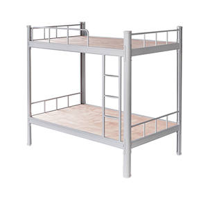 Nouveau design d'appartement en métal <span class=keywords><strong>lit</strong></span> superposé loft adulte pour adolescents et adultes <span class=keywords><strong>lit</strong></span> superposé en métal Twin Over Full Size avec escalier amovible - Product Image 1