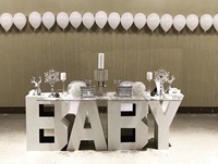 Nouvelle Table Géante Lettres LOVE 2026, Style Tendance, pour Fête d'Anniversaire, Autres Décorations de Mariage, Table à Gâteau
