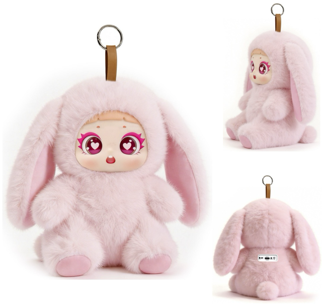 Intelligent Plush Toy Audio Speaker 40MM 1W 1000mAh 5-6H Playtime APP Connected Multilingual Voice Interactive Device