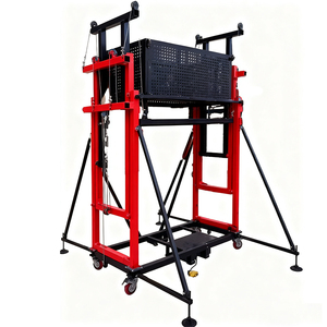 6 मीटर इलेक्ट्रिक मचान 2-10 मीटर इलेक्ट्रिक मचान रिमोट प्लेटफॉर्म स्वचालित मचान - Product Image 4