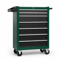 Coffre à outils métallique à 7 tiroirs avec chariot à roulettes et chariot roulant en acier, capacité de charge de 250 kg, directement de l'usine