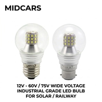 Ampoule LED E27 A45 A60 75V 12-60V B22 pour signalisation ferroviaire, éclairage de locomotives, lampe industrielle robuste, énergie solaire