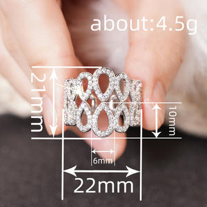 Anello in Oro Bianco con Diamanti T0238, Fede Nuziale di Lusso per Donne, Diamanti Naturali Colore G, Design Elegante - Product Image 4