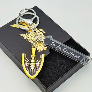 Llaveros Metálicos Personalizados Creativos con Logotipo <span class=keywords><strong>de</strong></span> Empresa, Diseño 2D y 3D, Letras <span class=keywords><strong>de</strong></span> Dibujos Animados Fundidas a Presión, Esmalte Duro, Llaveros <span class=keywords><strong>JOJO</strong></span> al por Mayor - Product Image 1