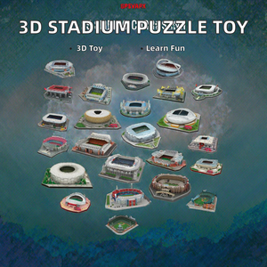 Venta Directa de Fábrica, Rompecabezas Educativo 3D Personalizado, Rompecabezas de Papel y Cartón EPS, Juguete DIY con Temática de <span class=keywords><strong>Estadio</strong></span>, para Mayores de 14 Años, 3 Estrellas - Product Image 2