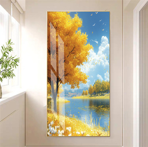 Hiệu ứng 3D Cây Vàng Treo bức tranh tường trang trí phòng khách TV nền pha lê sứ Nhà tường nghệ thuật - Product Image 1