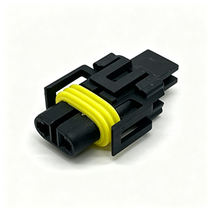 Connecteur automobile étanche en cuivre 12124819, faisceau de câbles 2 broches, prise de câble IP68 en nylon ABS pour câblage de phares antibrouillard HID - Product Image 1