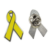 Épinglette de sensibilisation au cancer du sein antique moderne et personnalisé émail dur doux rose vert jaune ruban Prostate Brustkrebs Abzeichen