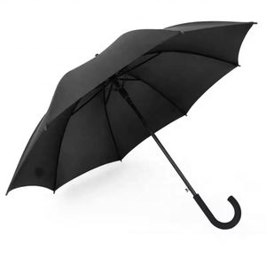 Parapluie droit semi-automatique 23 pouces, 8 baleines, plusieurs couleurs, résistant au vent, décontracté, moderne, option logo personnalisé - Product Image 1
