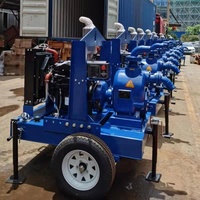 Pompe à eau diesel de 8 pouces avec remorque, fabricant professionnel de pompes d'irrigation agricole de la marque Ocean