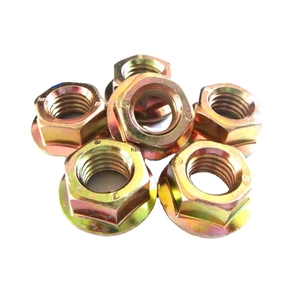 M14 Herstellerlieferung GB6177 Flanschmutter Verzinktes Eisen ISO 4161 Zertifiziert M53-M20 Sechskant-Flanschmuttern - Product Image 1