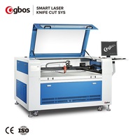 GBOS CCD 카메라 캡처 CNC CO2 레이저 커터, 직조 자수 라벨 인쇄 로고용 1280 레이저 커팅 머신