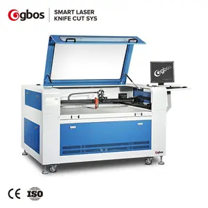 GBOS CCD Camera Capture CNC CO2 Laser Cutter incisore per la stampa di etichette ricamate tessute Logo 1280 macchina da taglio Laser