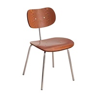 Chaise de café et de salle à manger de style mid-century, chaise Ant design, chaise de salle à manger minimaliste moderne avec dossier pour la maison et le bureau