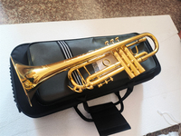 STR120 Bb Key Professional Handcraft Gold Lacquer Finished Trumpet