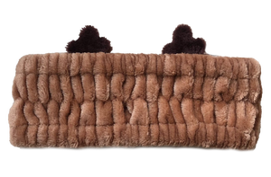 สายคาดศีรษะใบหน้าผ้าขนแกะปะการังเรนเดียร์ยืดหยุ่นนุ่ม netbridge (8ซม. X 22ซม.) เพื่อให้ผมแห้งและใบหน้าทรีทเมนท์สปาที่บ้าน - Product Image 2