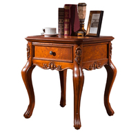 Table d'appoint carrée de style antique moderne en bois massif, table basse de salon de style américain, table de téléphone d'angle