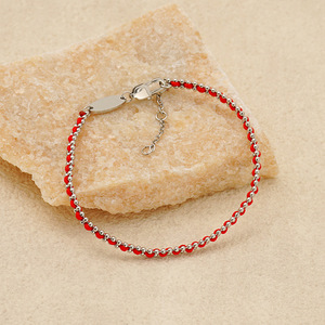 25 Nuevas Joyas <span class=keywords><strong>de</strong></span> Regalo para Parejas, <span class=keywords><strong>de</strong></span> Alta Gama y Lujo Ligero, Chapadas en Oro, con Cuerda Roja Francesa y Hierro del Signo Zodiacal, Unisex, para Oficina/Trabajo - Product Image 3