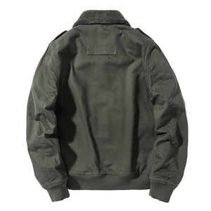 Vestes cargo en coton pour hommes Vestes en polaire doublées de sherpa d'hiver Veste de camionneur M-5XL - Product Image 5