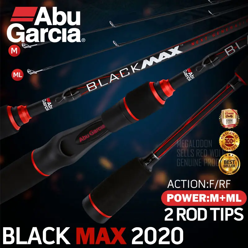 Abu Garcia [Original produkt] 2020 Neueste Forschung und <span class=keywords><strong>Entwicklung</strong></span> Black Max BMAX Angelrute der vierten Generation 2 Ruten spitzen