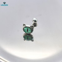Anillo de lengua de acero inoxidable con ojo de diablo y efecto de goteo de esmalte, unisex, estilo Hiphop, para fiesta gótica rebelde de Halloween, joyería para piercing