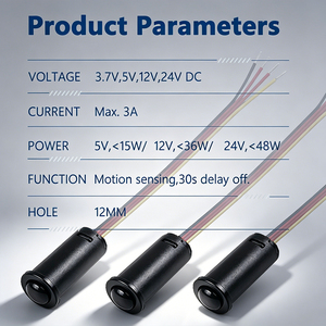 Mini Sensor <span class=keywords><strong>de</strong></span> <span class=keywords><strong>Movimiento</strong></span> PIR, Detector <span class=keywords><strong>de</strong></span> Microondas Infrarrojo, Utilizado para <span class=keywords><strong>Interruptor</strong></span> <span class=keywords><strong>de</strong></span> Iluminación Interior <span class=keywords><strong>de</strong></span> 5V 12V 24V DC, <span class=keywords><strong>Interruptor</strong></span> <span class=keywords><strong>de</strong></span> Luz con Sensor <span class=keywords><strong>de</strong></span> <span class=keywords><strong>Movimiento</strong></span> PIR - Product Image 4