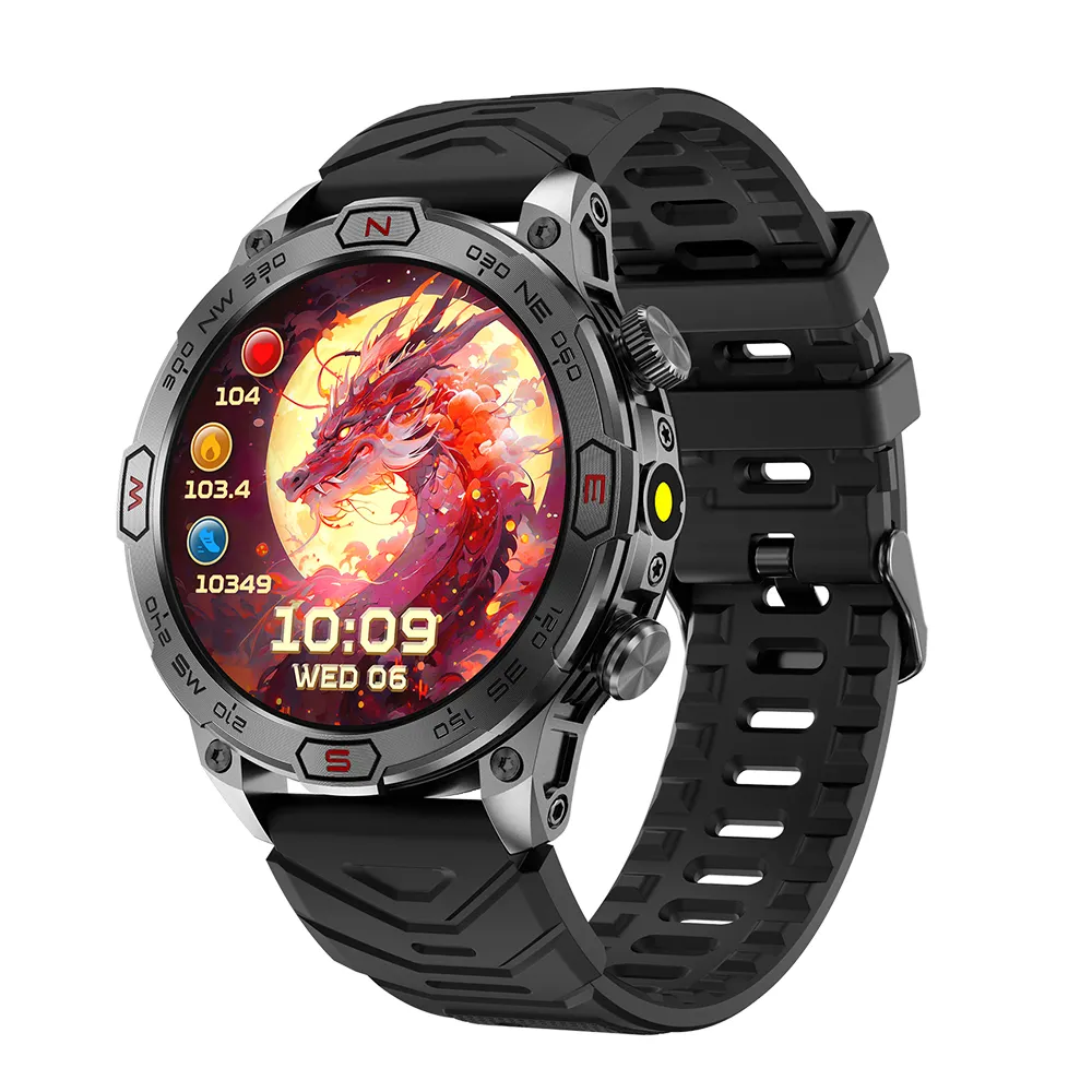 KC86 Sport intelligente Uhr KI-Sprechassistent 1.43'' AMOLED 466*466 1AMT wasserdichter Herzfrequenzmesser SmartWatch für Android IOS