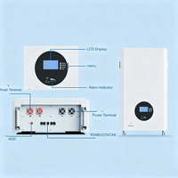 Système de Stockage d'Énergie Modulaire pour Maison 10kWh 20kWh 51.2V 200Ah Batterie LiFePO4 IP65 CAN Hybride Réseau Autonome Consommation Domestique