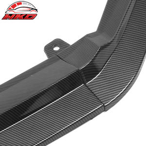 Lèvre de pare-chocs avant compatible avec Honda Civic 2022-2024 style RS, kit 3 pièces imitation carbone PP, pièces auto de haute qualité, kit carrosserie - Product Image 6