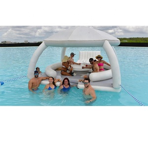New Summer Thiết Bị Giải Trí Nước <span class=keywords><strong>Inflatable</strong></span> Nền Tảng Giải Trí Dưới Nước <span class=keywords><strong>Dock</strong></span> <span class=keywords><strong>Inflatable</strong></span> Floating Island Với Tent - Product Image 4