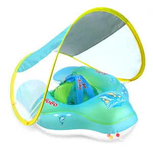 Daftar Swimbobo digunakan di dalam dan luar ruangan kolam renang dan laut anak bayi berenang mengambang kanopi cincin dengan kanopi dilepas