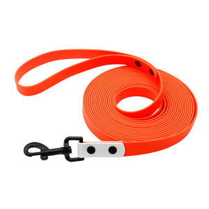 Correa de entrenamiento larga personalizable perros impermeable Pvc Nylon con luces para jugar al aire libre playa disponible varios colores - Product Image 6