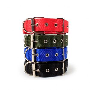 Collier pour chien en polyester avec logo personnalisé, boucle en métal, collier pour chien réglable personnalisé - Product Image 3