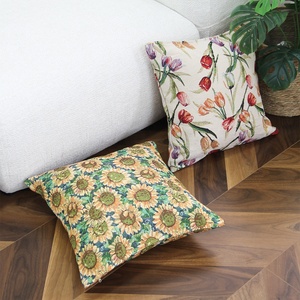 Trang Trí Nội Thất Vuông Dệt Jacquard Gối Bìa Tùy Chỉnh Thiết Kế Hoa Mô Hình Tấm Thảm Đệm Bìa Khách Sạn Bệnh Viện - Product Image 3