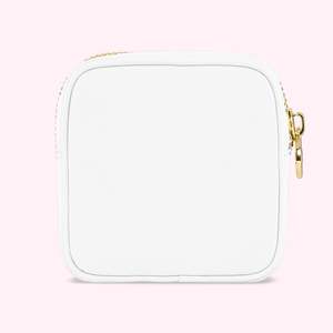Petite pochette à monnaie transparente en PVC avec patch en chenille personnalisé, mini <span class=keywords><strong>trousse</strong></span> de <span class=keywords><strong>maquillage</strong></span> transparente en nylon - Product Image 5