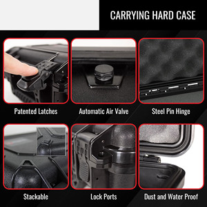 Échantillon gratuit Tactic Outdoor Boîte à outils spéciale Étui rigide résistant à l'usure avec éponge à l'intérieur Étanche à l'humidité Plastique - Product Image 5