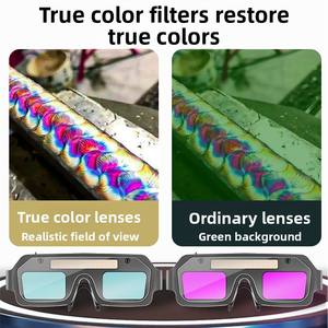 自動アンチグレアアンチアイPCフレーム調光溶接ゴーグル交換可能バッテリー特別保護メガネ - Product Image 4