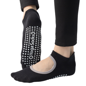 Calcetines de Tobillo Deportivos Casuales de Algodón <span class=keywords><strong>JINGOU</strong></span> 2026, Antideslizantes, Absorbentes de Sudor, de Silicona, para Verano, Fitness, Baile, Pilates - Product Image 1