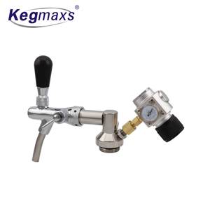 Kegmaxs – distributeur de bière en acier inoxydable, lance avec <span class=keywords><strong>Kit</strong></span> de chargeur CO2 et robinet à tirage réglable <span class=keywords><strong>5L</strong></span> fût de bière - Product Image 1