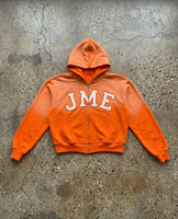 Sudadera con capucha y cremallera para hombre, de algodón grueso, estilo oversize, streetwear, con efecto lavado ácido, parche bordado y gráfico.