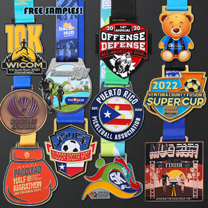 เหรียญจักรยานเสือภูเขา กีฬา โลหะผสมสังกะสี ชุบเงินโบราณ โลโก้แบบนูน เหรียญปั่นจักรยานสั่งทำพิเศษสำหรับการแข่งขันกลางแจ้ง - Product Image 5