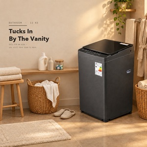 Lave-linge/sécheuse tout-en-un entièrement automatique en acier inoxydable 12 kg à chargement par le haut haute efficacité - Product Image 4
