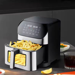 Large-capacity 8-liter air Fryer with Viewing <b>Window</b> Household Touch-<b>screen</b> No-clean Steam Fryer - Product Image 5