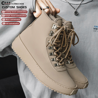 Chaussures personnalisées pour hommes, style européen et américain, décontractées, montantes, de sport, avec logo personnalisé, streetwear, baskets plates