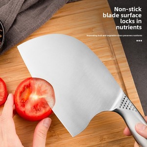 Couteau de Chef de Cuisine en Acier Inoxydable Monobloc à Tête Ronde, Hachoir à Viande, Vente en Gros Usine, Bestseller <span class=keywords><strong>TikTok</strong></span> - Product Image 3
