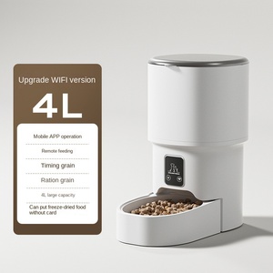 Automatische voerbak voor huisdieren 4L Slimme milieuvriendelijke oplaadbare fles Verwijderbare moderne afstandsbediening Kwantitatieve voeding Katten Honden - Product Image 6