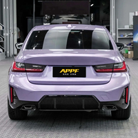 Film de protection de peinture (PPF) pour voiture en vinyle TPU violet brillant, film de changement de couleur 1,52*15m