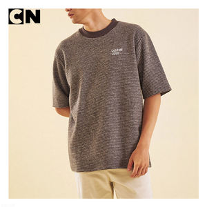 Pull respirant anti-rides certifié GRS, fabricant, logo personnalisé, design homme, coton, manches courtes, col rond, tricoté, été - Product Image 2